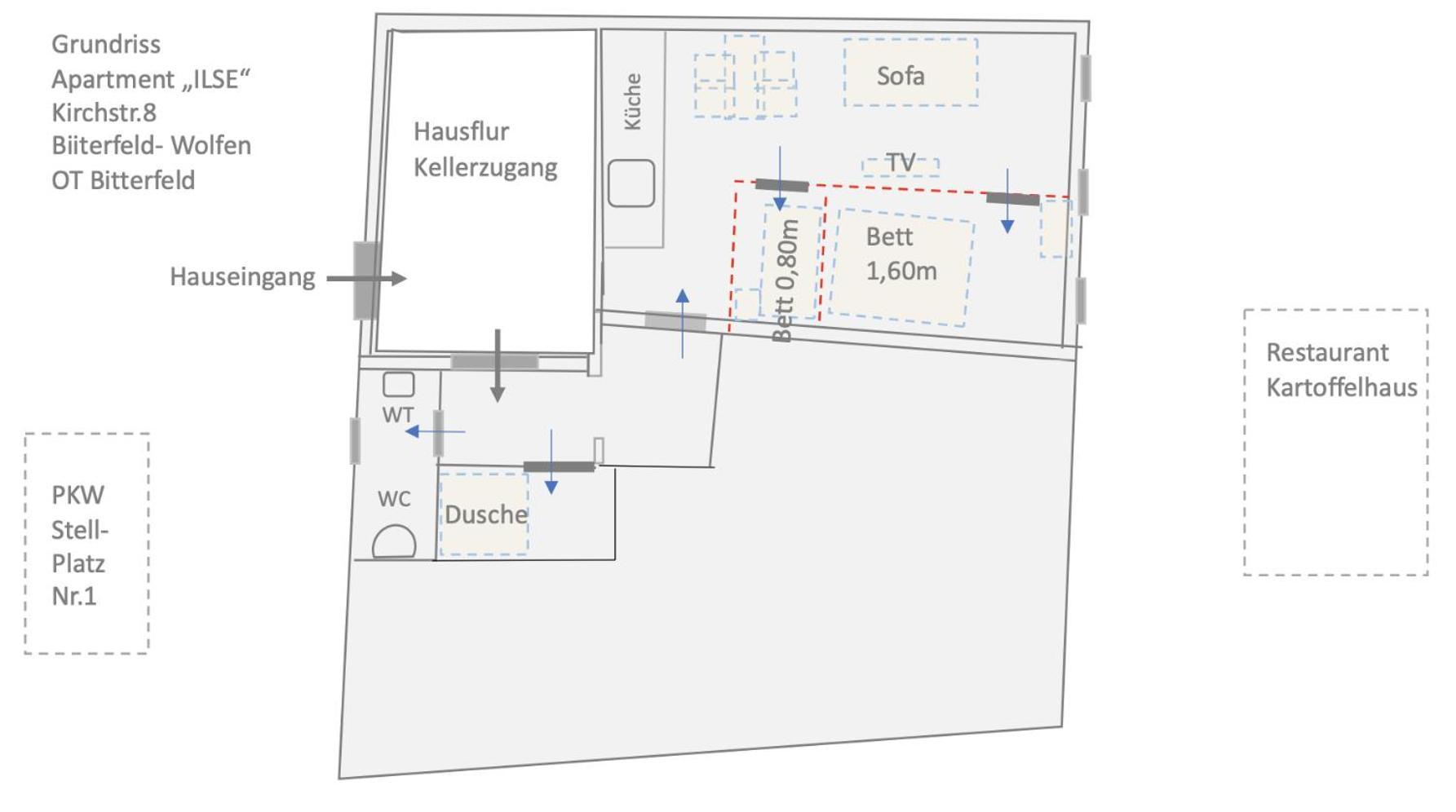 Appartement "Ilse" An Der Goitzsche Inklusive Parkplatz Bitterfeld-Wolfen Exteriér fotografie